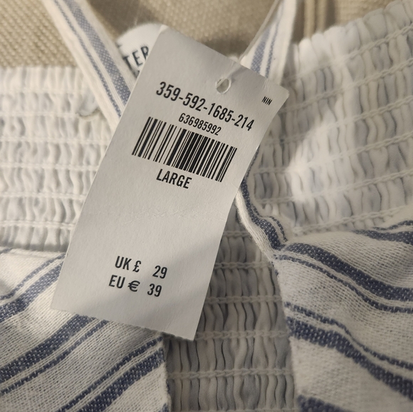 NWT Hollister striped dress white and blue size large - Picture 10 of 10